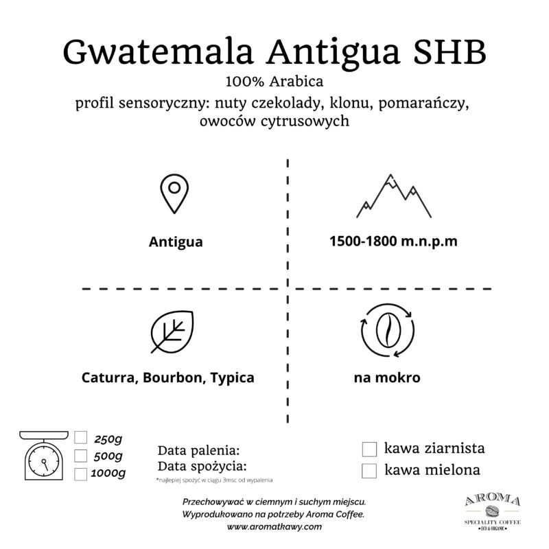 Gwatemala Antigua SHB
